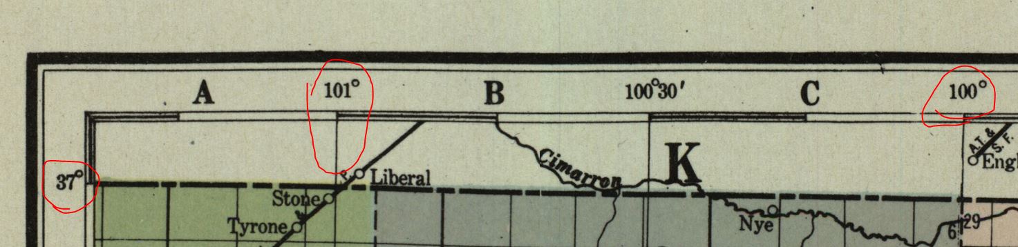 Latitude/Longitude Lines on a map